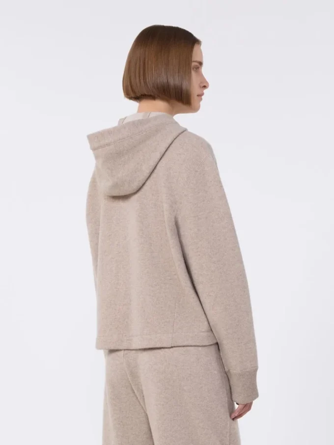 Sudadera de jersey de cachemira y lana, color beige Sudadera de jersey de cachemira y lana, color beige