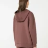 Sudadera larga de jersey scuba, marrón Sudadera larga de jersey scuba, marrón