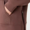 Sudadera larga de jersey scuba, marrón Sudadera larga de jersey scuba, marrón