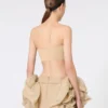 Sujetador bandeau de viscosa elástica, color camel Sujetador bandeau de viscosa elástica, color camel