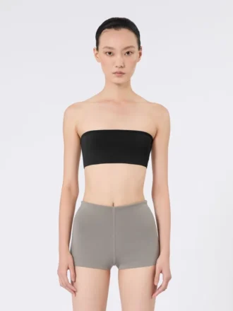Sujetador bandeau de viscosa elástica, negro