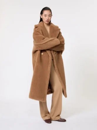 Teddy Bear Icon Coat, color camel