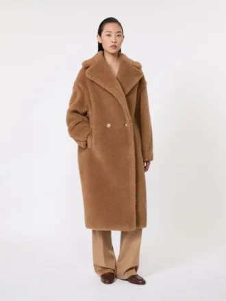 Teddy Bear Icon Coat, color camel