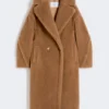 Teddy Bear Icon Coat, color camel