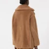 Teddy Bear Icon Coat corto, color camel