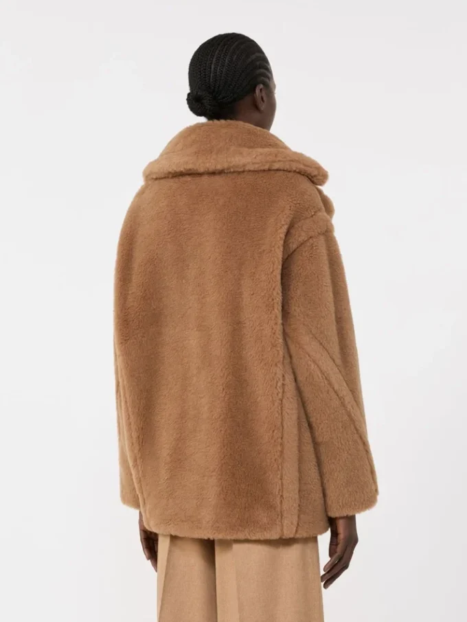 Teddy Bear Icon Coat corto, color camel