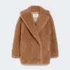 Teddy Bear Icon Coat corto, color camel