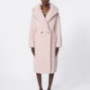 Teddy Bear Icon Coat de alpaca y lana, rosa
