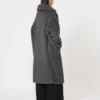 Teddy Bear Icon Coat en lana y alpaca, gris medio