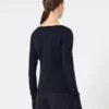 Top de jersey de lana, azul ultramar Top de jersey de lana, azul ultramar