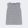 Top sin mangas de punto interlock, azul marino Top sin mangas de punto interlock, azul marino