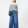 Vaqueros de auténtico denim de algodón, azul marino Vaqueros de auténtico denim de algodón, azul marino