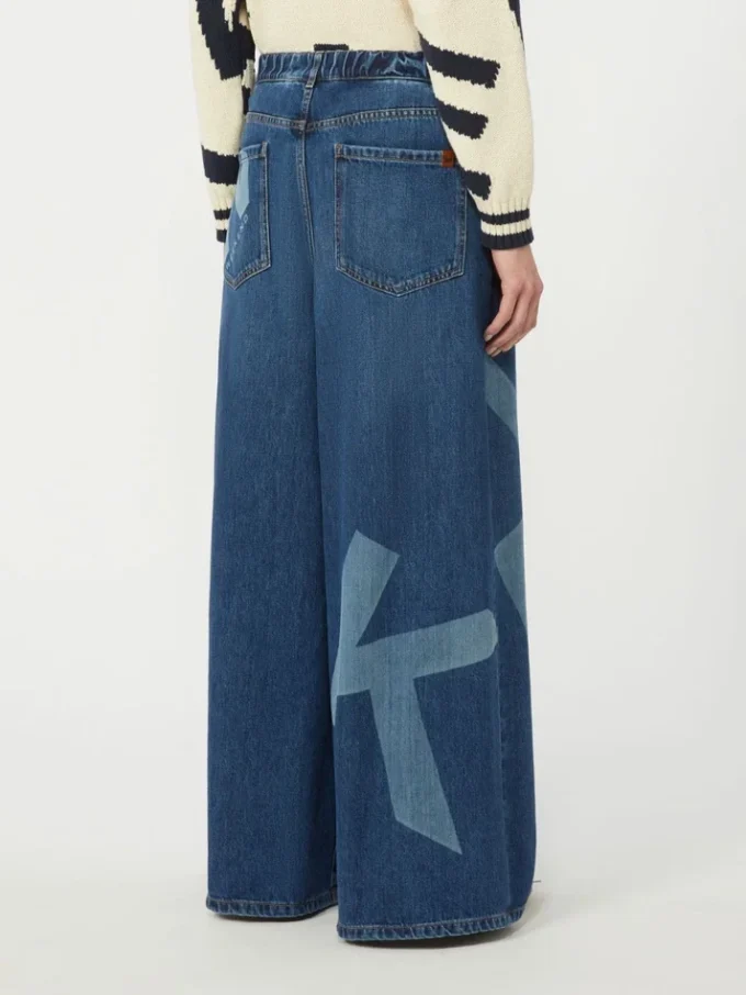 Vaqueros de auténtico denim de algodón, azul marino Vaqueros de auténtico denim de algodón, azul marino