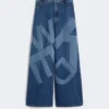 Vaqueros de auténtico denim de algodón, azul marino Vaqueros de auténtico denim de algodón, azul marino