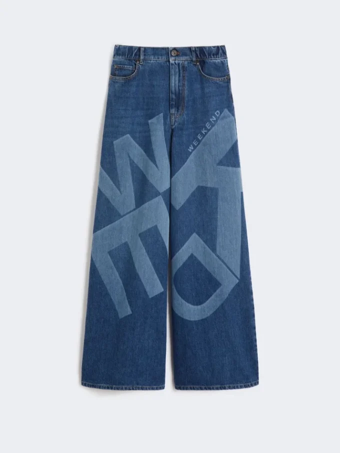Vaqueros de auténtico denim de algodón, azul marino Vaqueros de auténtico denim de algodón, azul marino