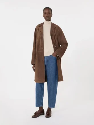 Vaqueros de denim de algodón con corte ajustado, azul medianoche