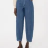 Vaqueros de denim de algodón con corte ajustado, azul medianoche Vaqueros de denim de algodón con corte ajustado, azul medianoche