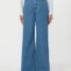 Vaqueros de denim de algodón suave, azul marino Vaqueros de denim de algodón suave, azul marino