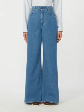 Vaqueros de denim de algodón suave, azul marino