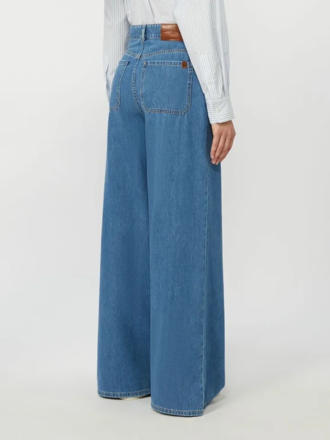 Vaqueros de denim de algodón suave, azul marino Vaqueros de denim de algodón suave, azul marino