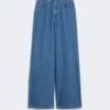 Vaqueros de denim de algodón suave, azul marino Vaqueros de denim de algodón suave, azul marino