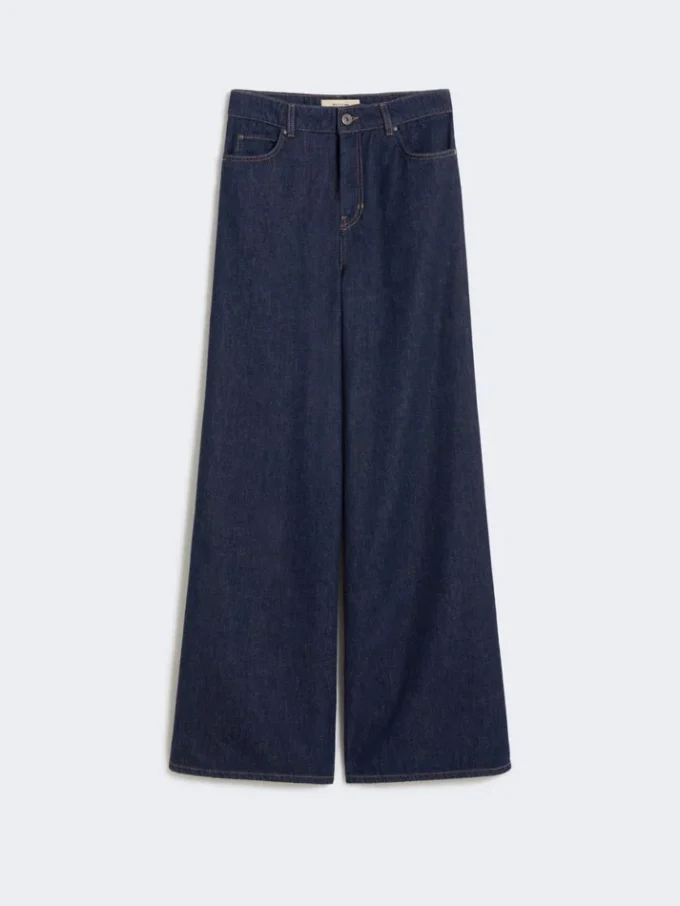 Vaqueros de denim de algodón suave, azul marino Vaqueros de denim de algodón suave, azul marino
