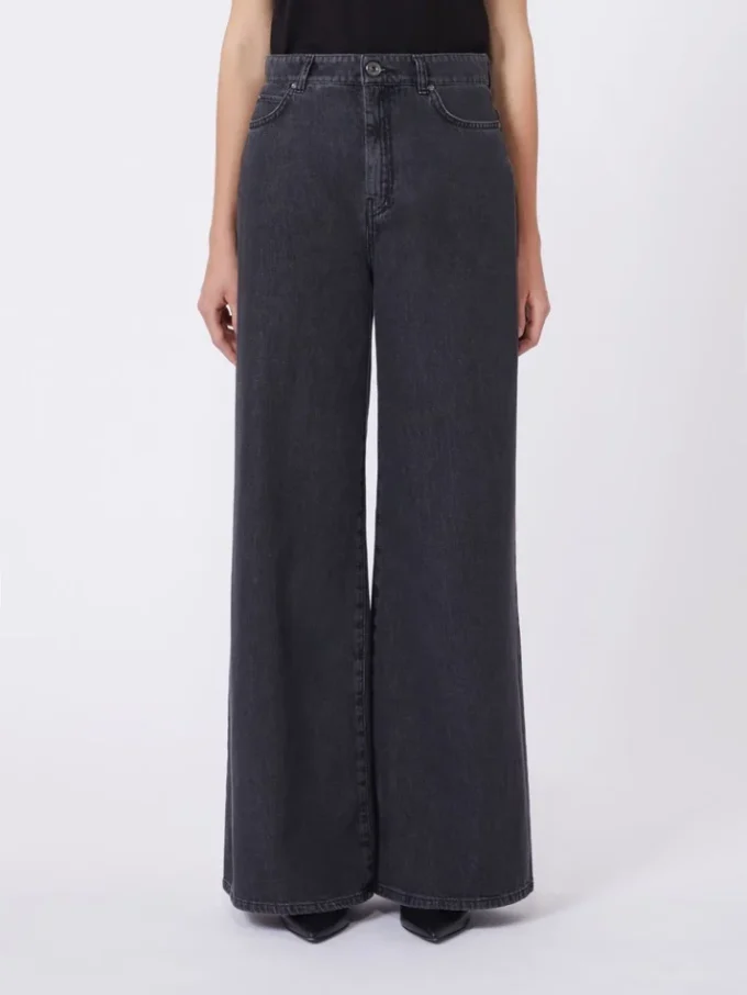 Vaqueros de denim de algodón suave, negros