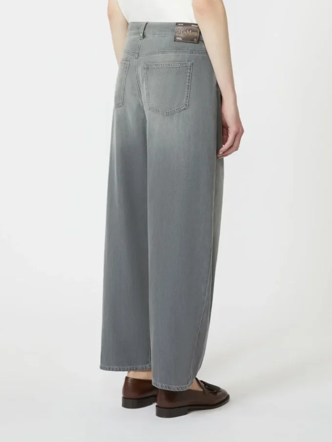 Vaqueros de denim de corte acampanado, gris medio Vaqueros de denim de corte acampanado, gris medio
