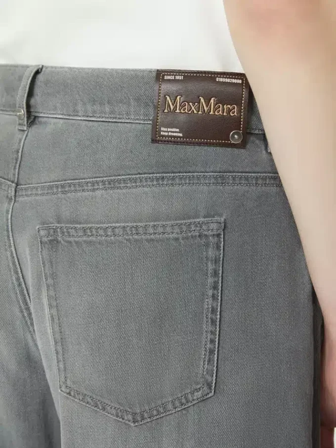 Vaqueros de denim de corte acampanado, gris medio Vaqueros de denim de corte acampanado, gris medio