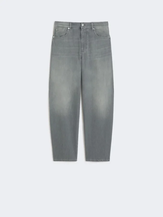 Vaqueros de denim de corte acampanado, gris medio Vaqueros de denim de corte acampanado, gris medio
