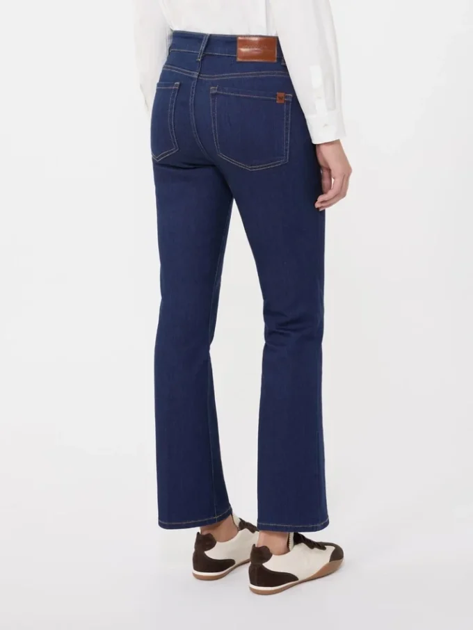 Vaqueros de denim elástico de cinco bolsillos, azul marino Vaqueros de denim elástico de cinco bolsillos, azul marino