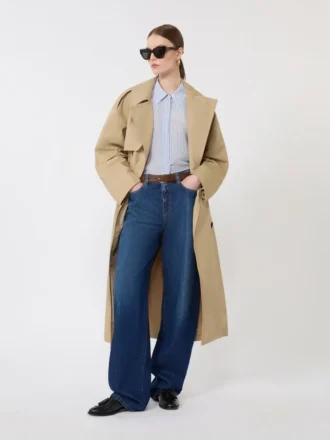 Vaqueros holgados de denim, azul marino