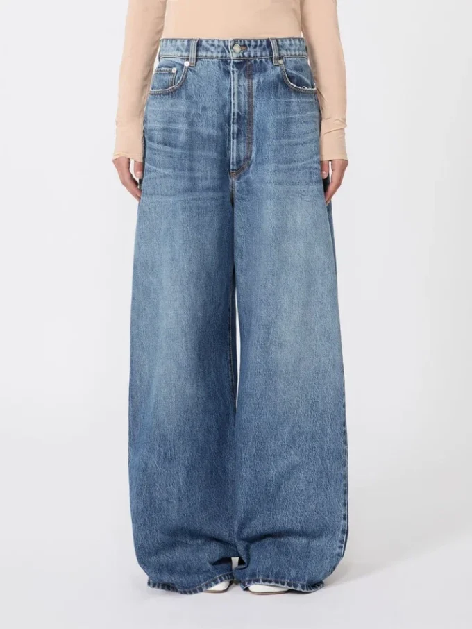 Vaqueros oversize de cintura baja, azul medianoche Vaqueros oversize de cintura baja, azul medianoche