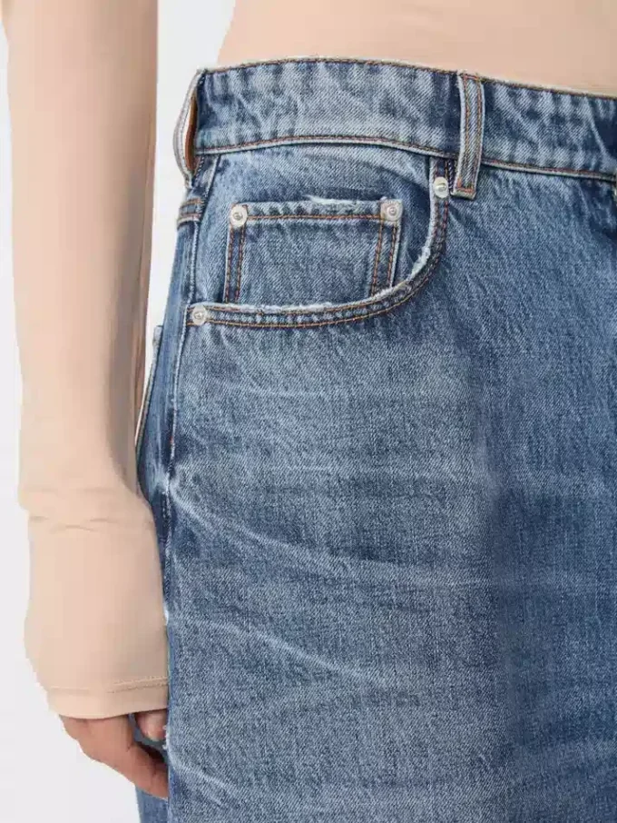 Vaqueros oversize de cintura baja, azul medianoche Vaqueros oversize de cintura baja, azul medianoche