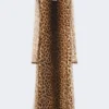 Vestido ajustado de jersey de tul, en tonos beige Vestido ajustado de jersey de tul, en tonos beige
