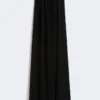 Vestido bustier de cady, negro Vestido bustier de cady, negro