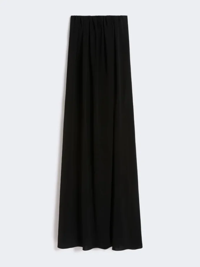 Vestido bustier de cady, negro Vestido bustier de cady, negro