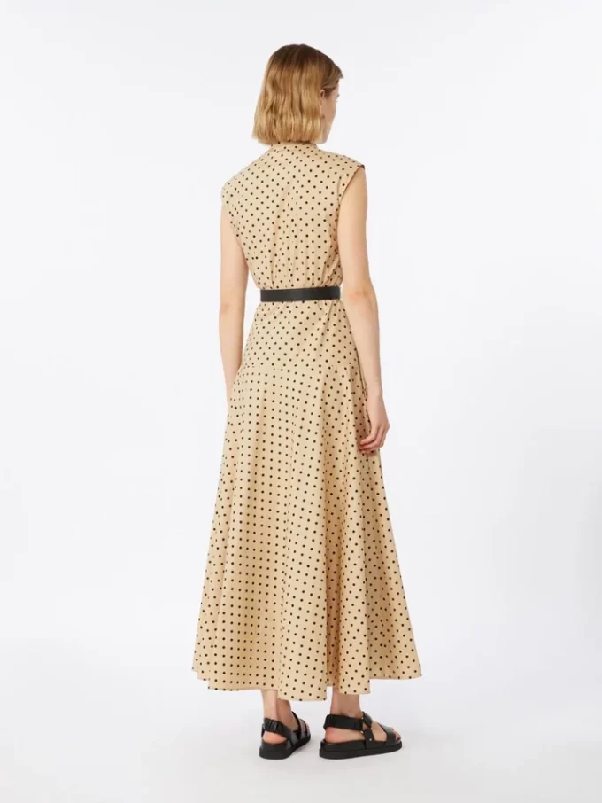 Vestido camisero de popelín estampado, estilo colonial Vestido camisero de popelín estampado, estilo colonial
