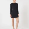 Vestido corto de jersey scuba, azul ultramar Vestido corto de jersey scuba, azul ultramar