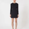 Vestido corto de jersey scuba, azul ultramar Vestido corto de jersey scuba, azul ultramar