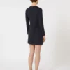 Vestido corto de jersey scuba, azul ultramar Vestido corto de jersey scuba, azul ultramar