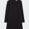 Vestido corto de jersey scuba, azul ultramar Vestido corto de jersey scuba, azul ultramar