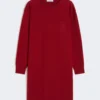 Vestido corto de lana, rojo oscuro Vestido corto de lana, rojo oscuro