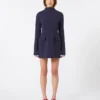 Vestido corto y entallado de gabardina, azul medianoche Vestido corto y entallado de gabardina, azul medianoche