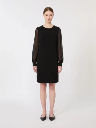Vestido de cóctel de cady, negro