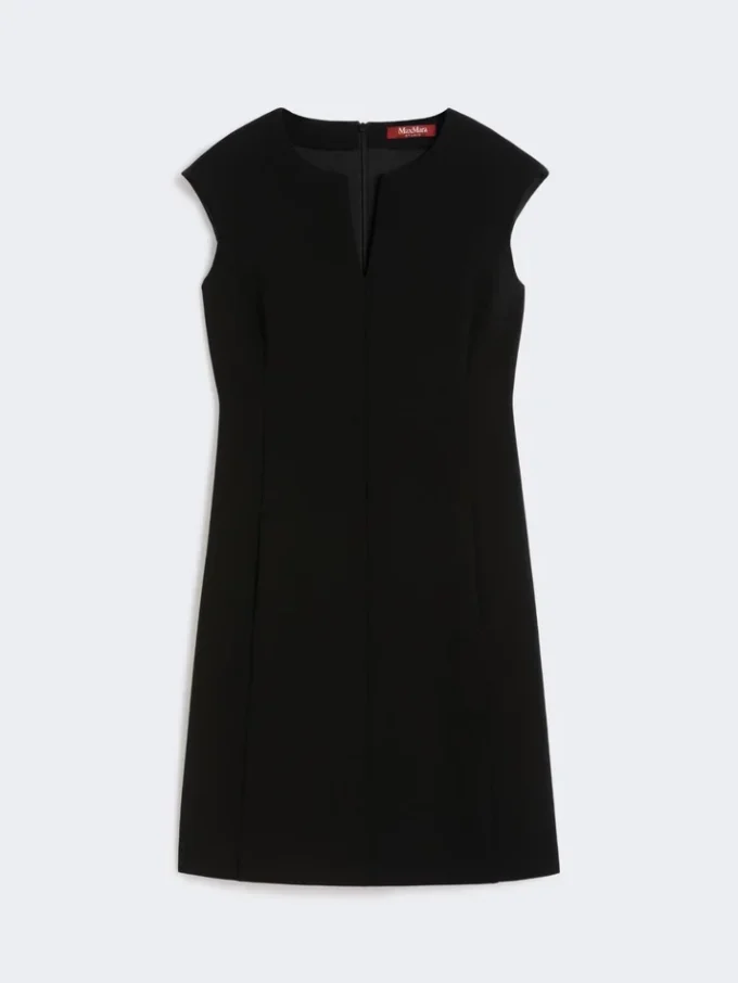 Vestido de corte princesa de cady, negro Vestido de corte princesa de cady, negro