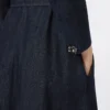 Vestido de denim de algodón con cinturón, azul ultramar Vestido de denim de algodón con cinturón, azul ultramar