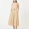 Vestido de gabardina repelente al agua, color beige Vestido de gabardina repelente al agua, color beige