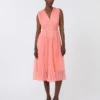 Vestido de gasa plisada, rosa Vestido de gasa plisada, rosa