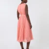 Vestido de gasa plisada, rosa Vestido de gasa plisada, rosa